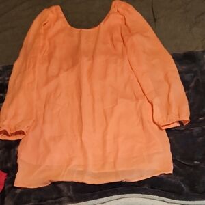 Women's Orange Blouse